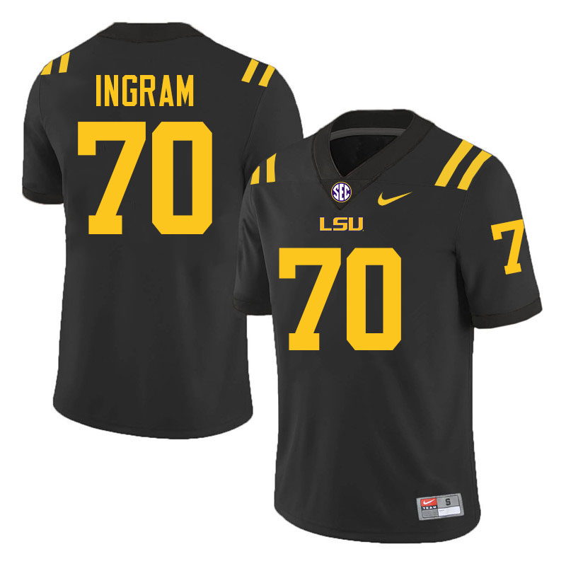 Ed Ingram LSU Tigers Jersey,Louisiana State University Tigers Football Jersey-Black